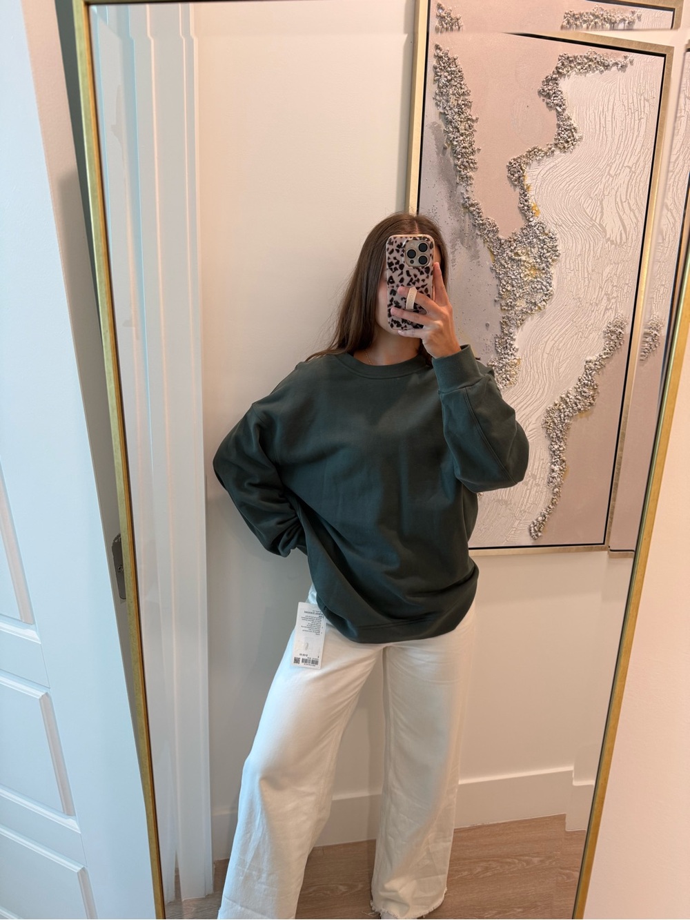 Lululemon perfectly oversized crew sweatshirt smoked spruce brand new with tags - Picture 4 of 8